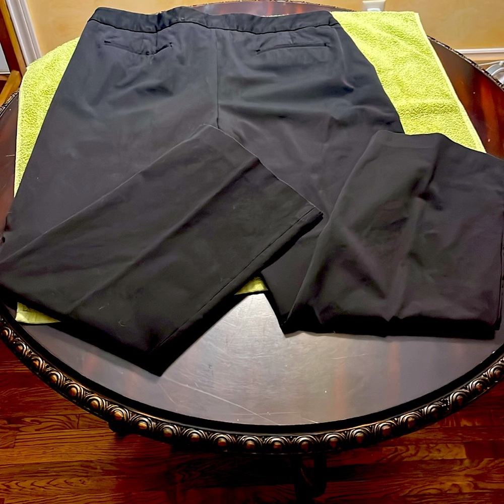 Talbots Black Straight-Leg Dress Trousers - Picture 2 of 5